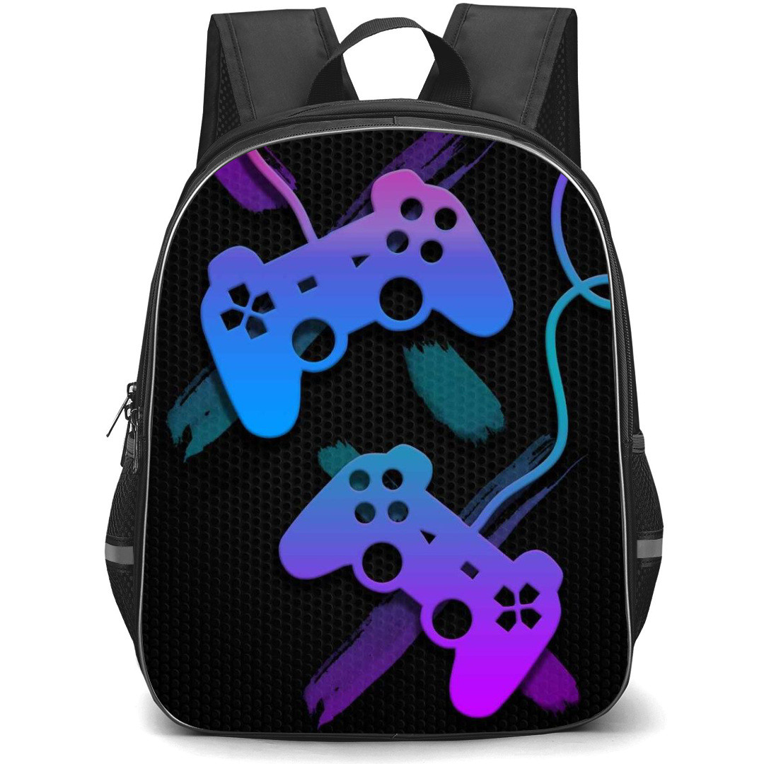 Gamer Backpack StudentPack - Controller Neon Minimalist Art