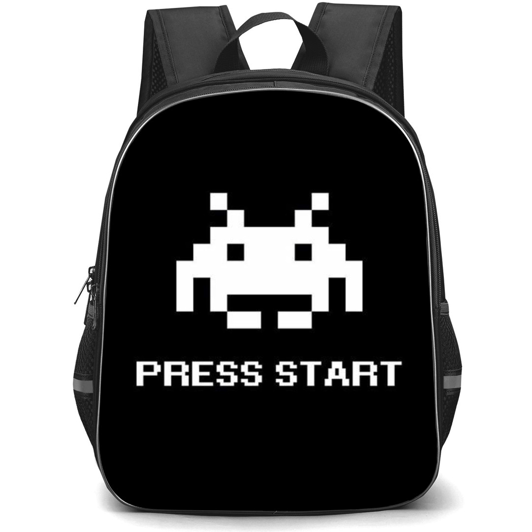 Gamer Backpack StudentPack - Press Start Pixel Art