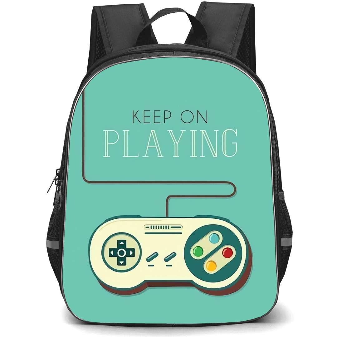 Gamer Backpack StudentPack - SFC Controller Keep on Playing