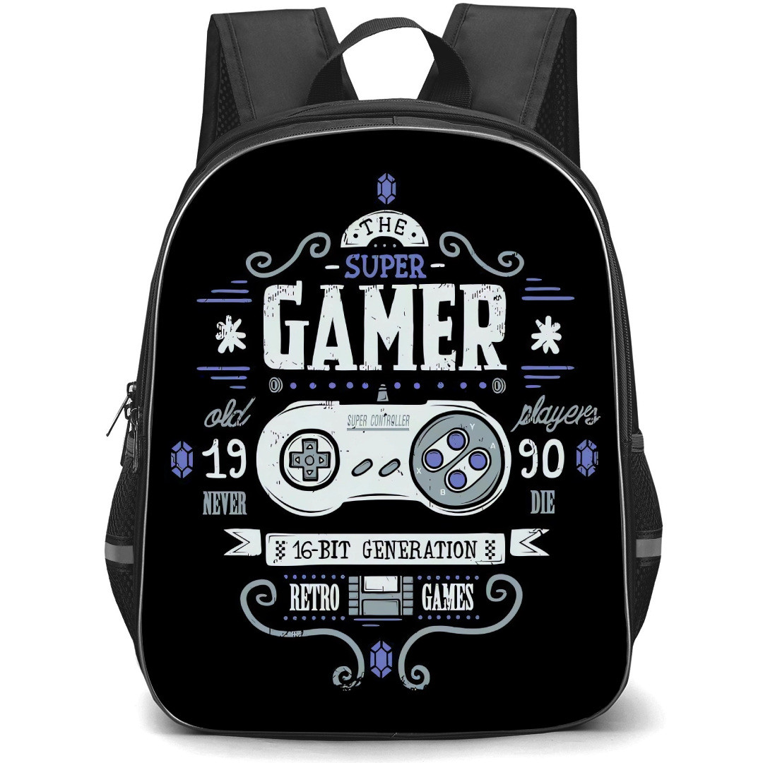 Gamer Backpack StudentPack - SNES Controller Retro Poster Art