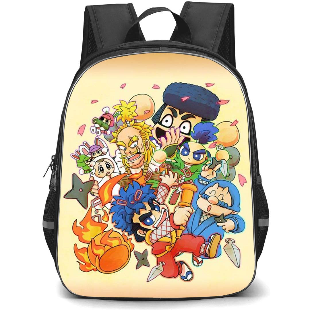 Ganbare Goemon Backpack StudentPack - Ganbare Goemon 2 Strange General Magginesu Poster