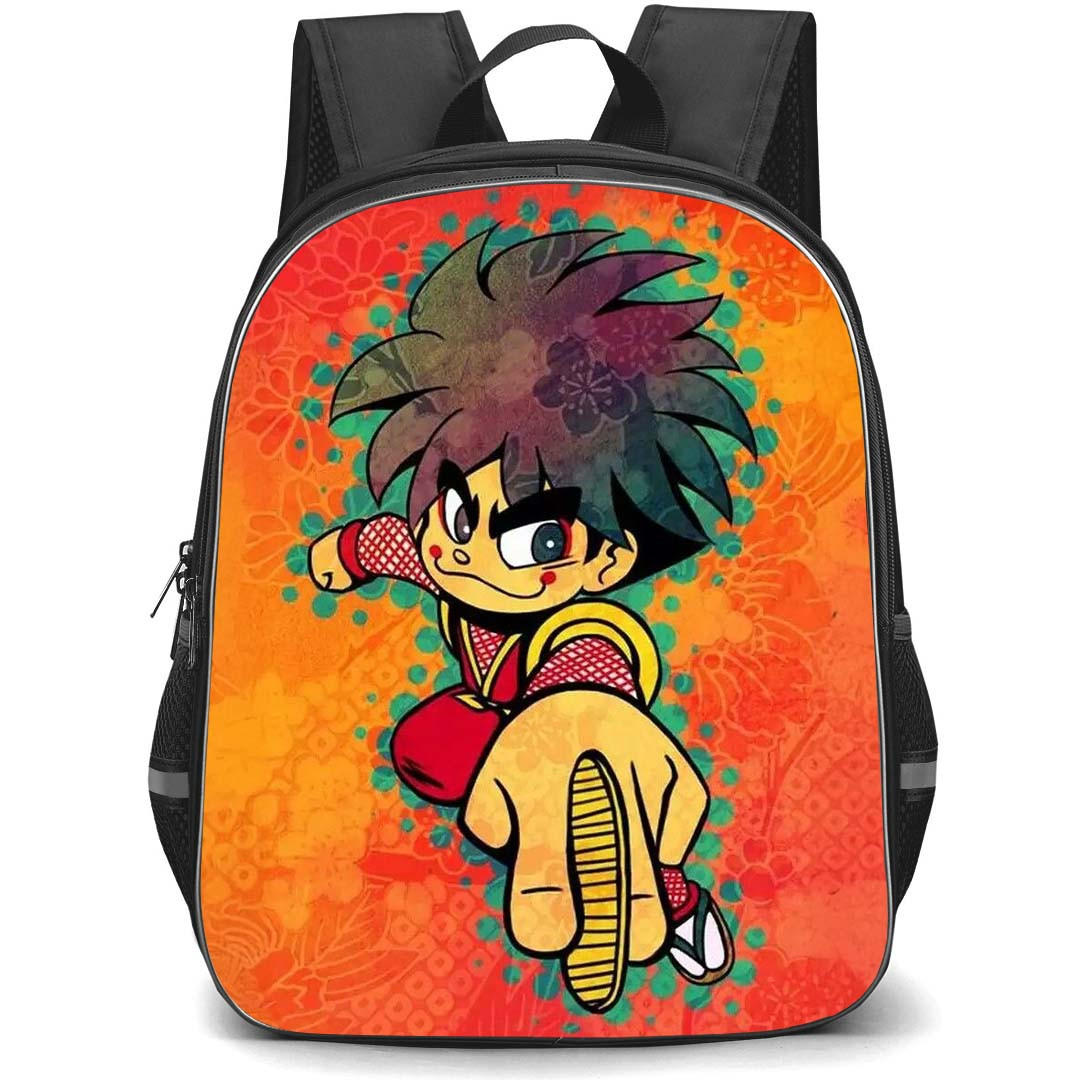 Ganbare Goemon Backpack StudentPack - Ganbare Goemon Character Cartoon Game Art Poster