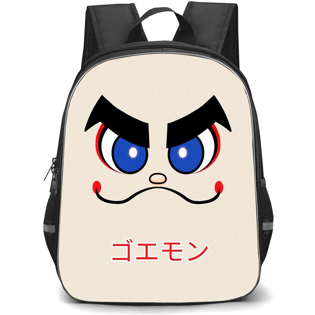 Ganbare Goemon Backpack StudentPack - Ganbare Goemon Face Minimalist Art Poster