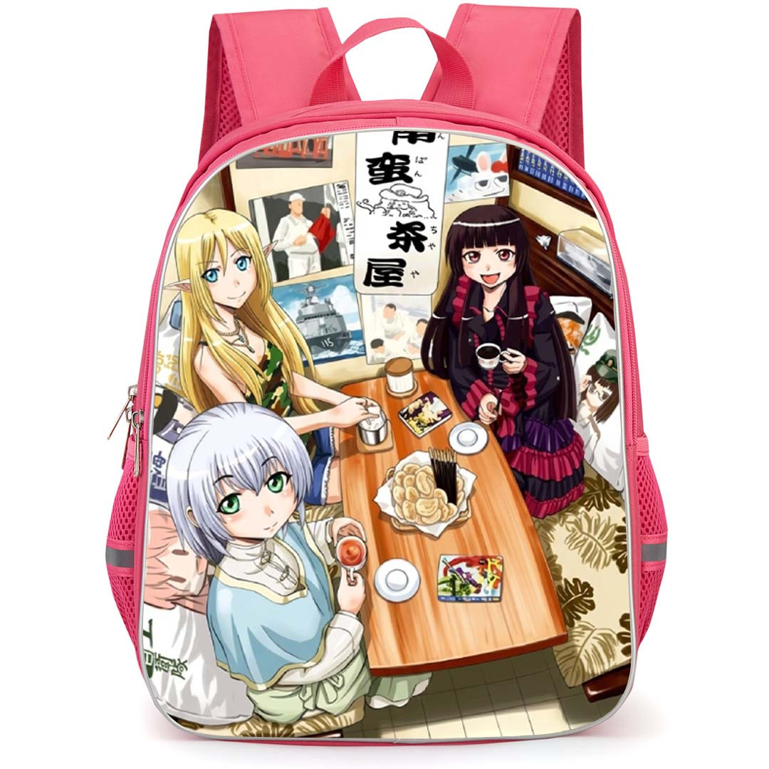 Gate Backpack School Bag StudentPack - Gate Characters Eating Smile Portrait