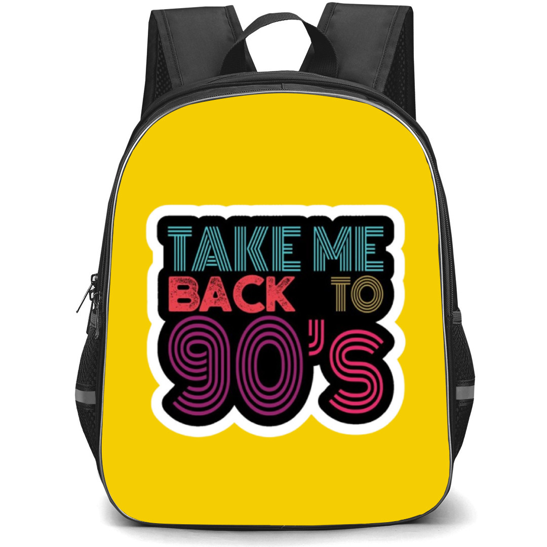 90s Backpack Student Pack - Take Me Back To 90s Retro Font Sticker