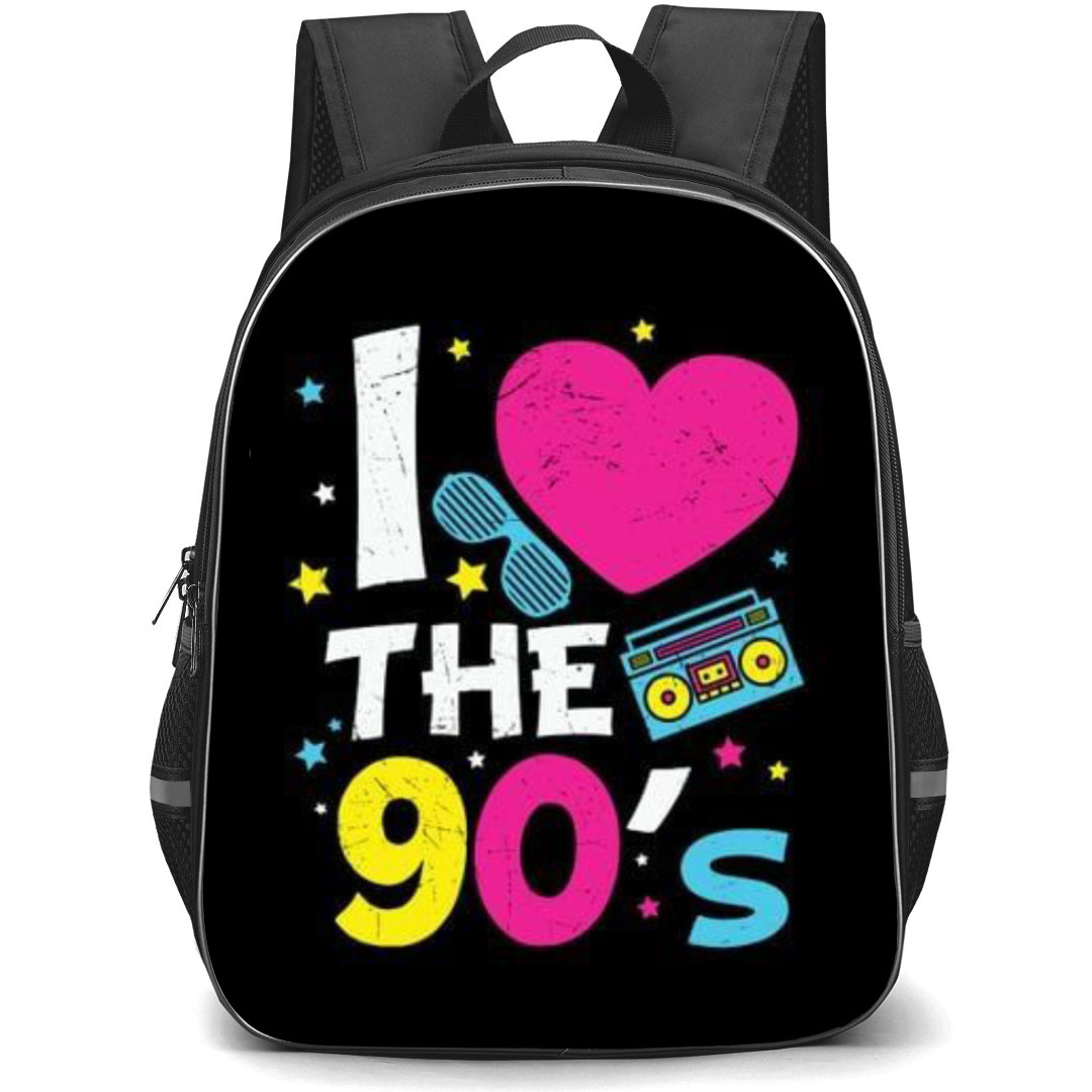 90s Backpack Student Pack - I Love The 90s Pink Heart