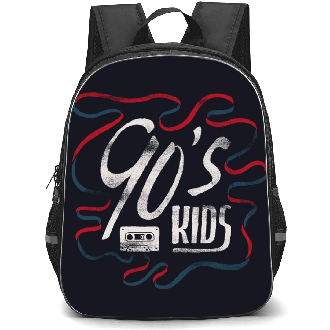 90s Backpack Student Pack - 90s Kids White Tape Black Background