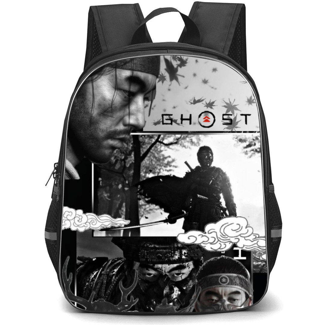 Ghost of Tsushima Backpack StudentPack - Ghost In Gray Collage