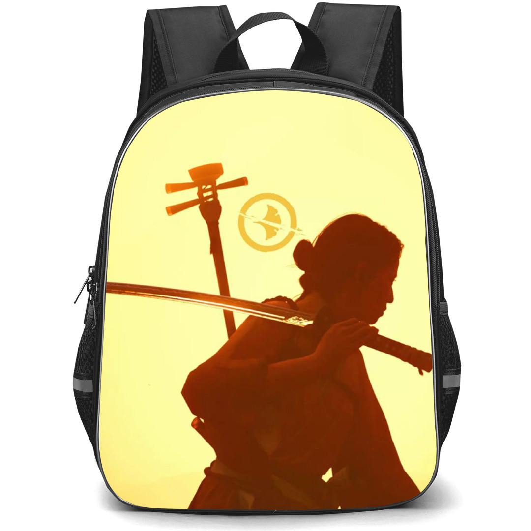 Ghost Of Yotei Backpack School Bag StudentPack - Fierce Katana Portrait