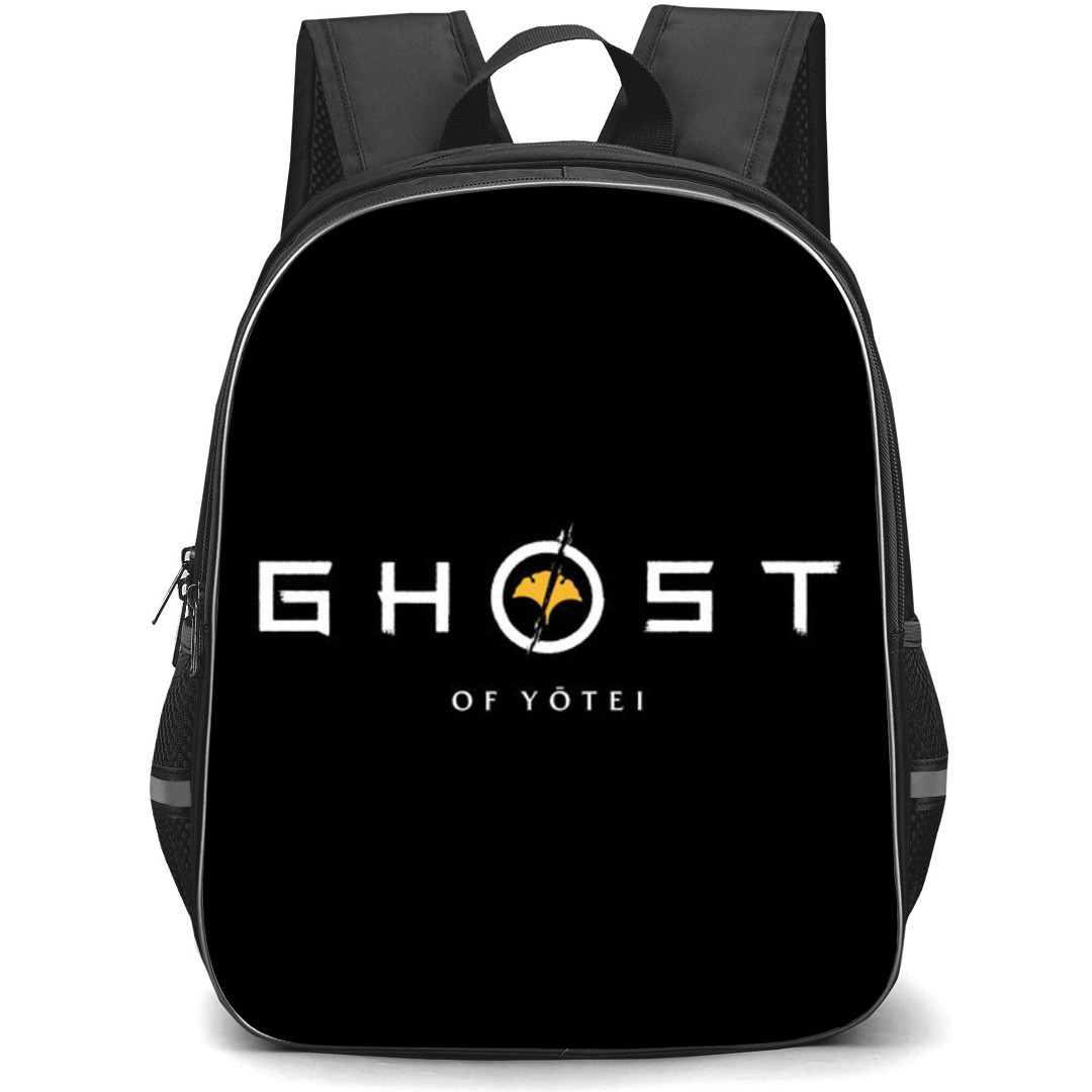 Ghost Of Yotei Backpack School Bag StudentPack - Game Logo Wordmark In Black Background