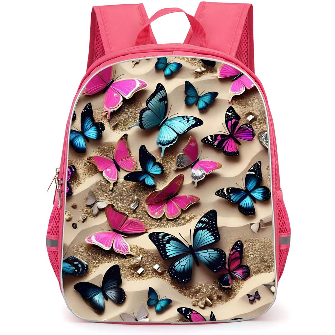 Girlish Backpack StudentPack - Girlish Butterflies In The Sand