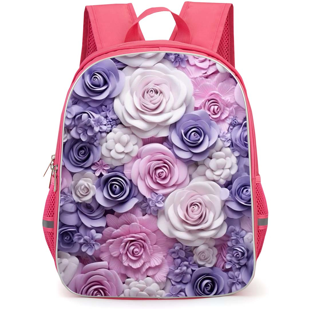 Girlish Backpack StudentPack - Girlish Carnation Wax Flowers