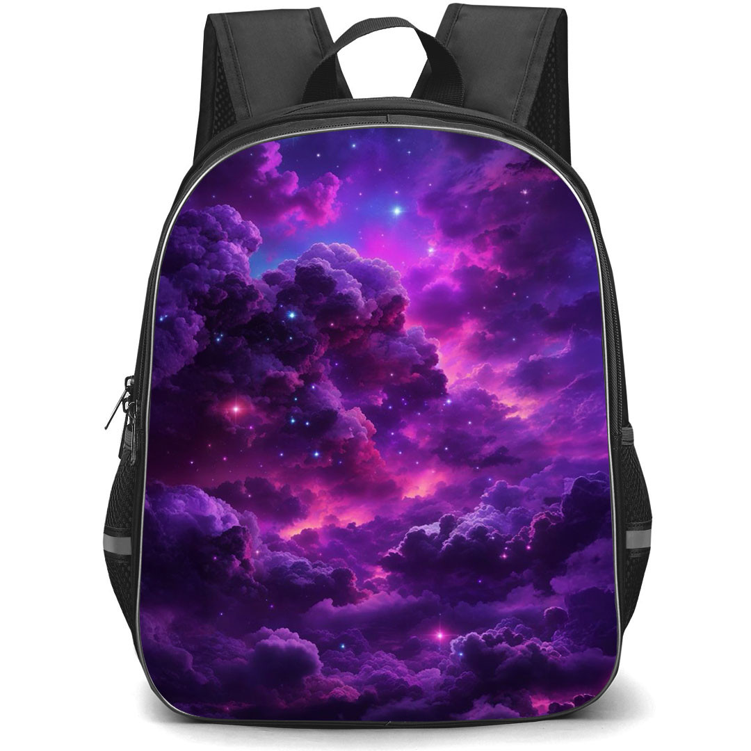 Girlish Backpack StudentPack - Girlish Cloudy Night Shiny Stars