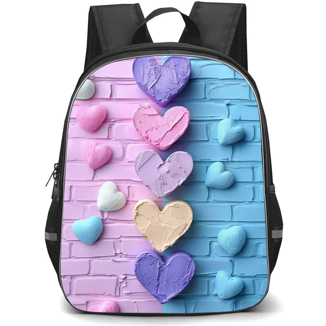 Girlish Backpack StudentPack - Girlish Colorful Ice Cream Hearts