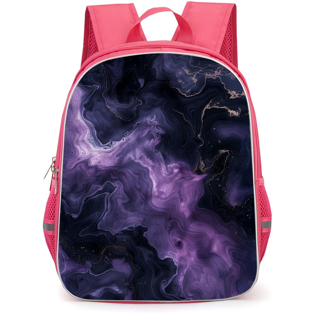 Girlish Backpack StudentPack - Girlish Dark Puple Marble