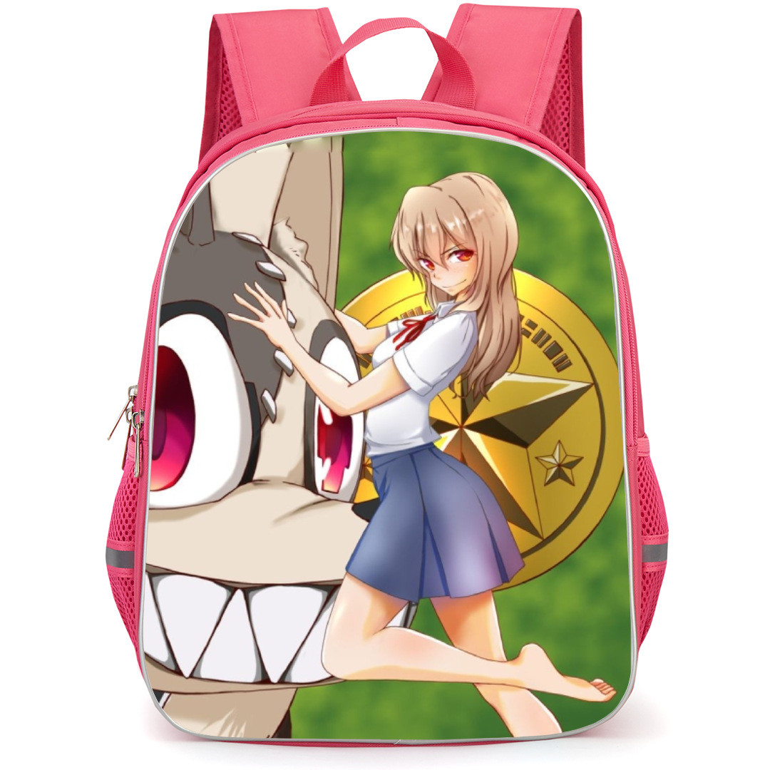 Gleipnir Shuichi Kagaya Backpack StudentPack - Shuichi Kagaya & Clair Aoki Standing Green Background