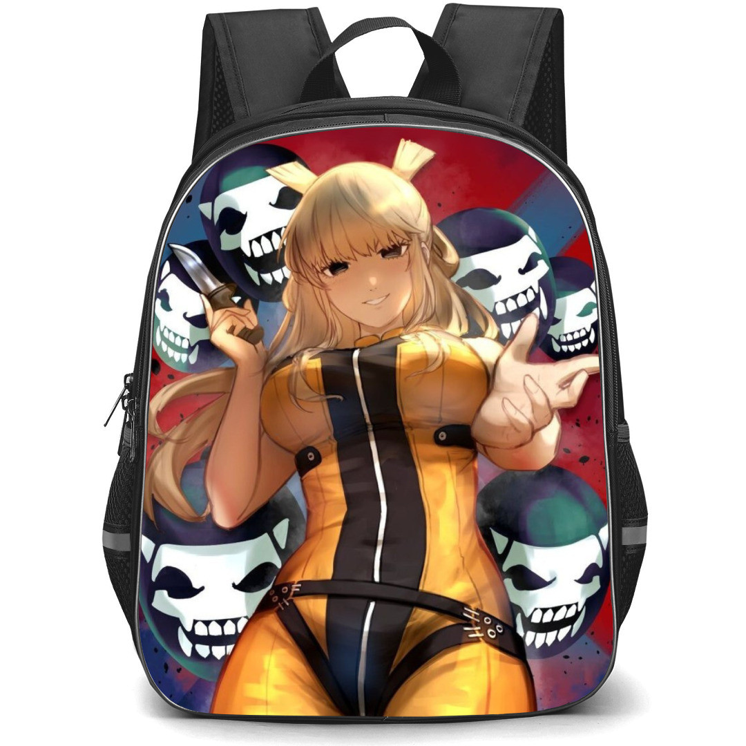 Go Go Loser Ranger Backpack StudentPack - Go Go Loser Ranger Yumeko Suzukiri Portrait Red And Blue Background