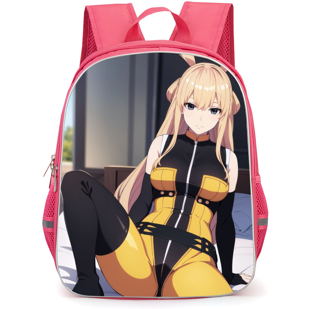 Go Go Loser Ranger Backpack StudentPack - Go Go Loser Ranger Yumeko Suzukiri Sitting Pose