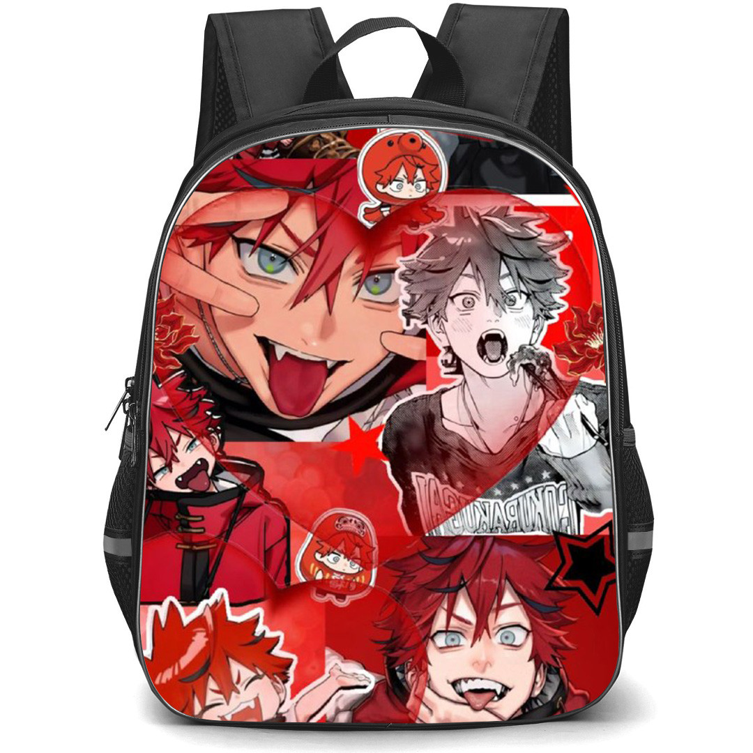 Gokurakugai Alma Backpack School Bag StudentPack - Alma Tongue Out Sticker Collage