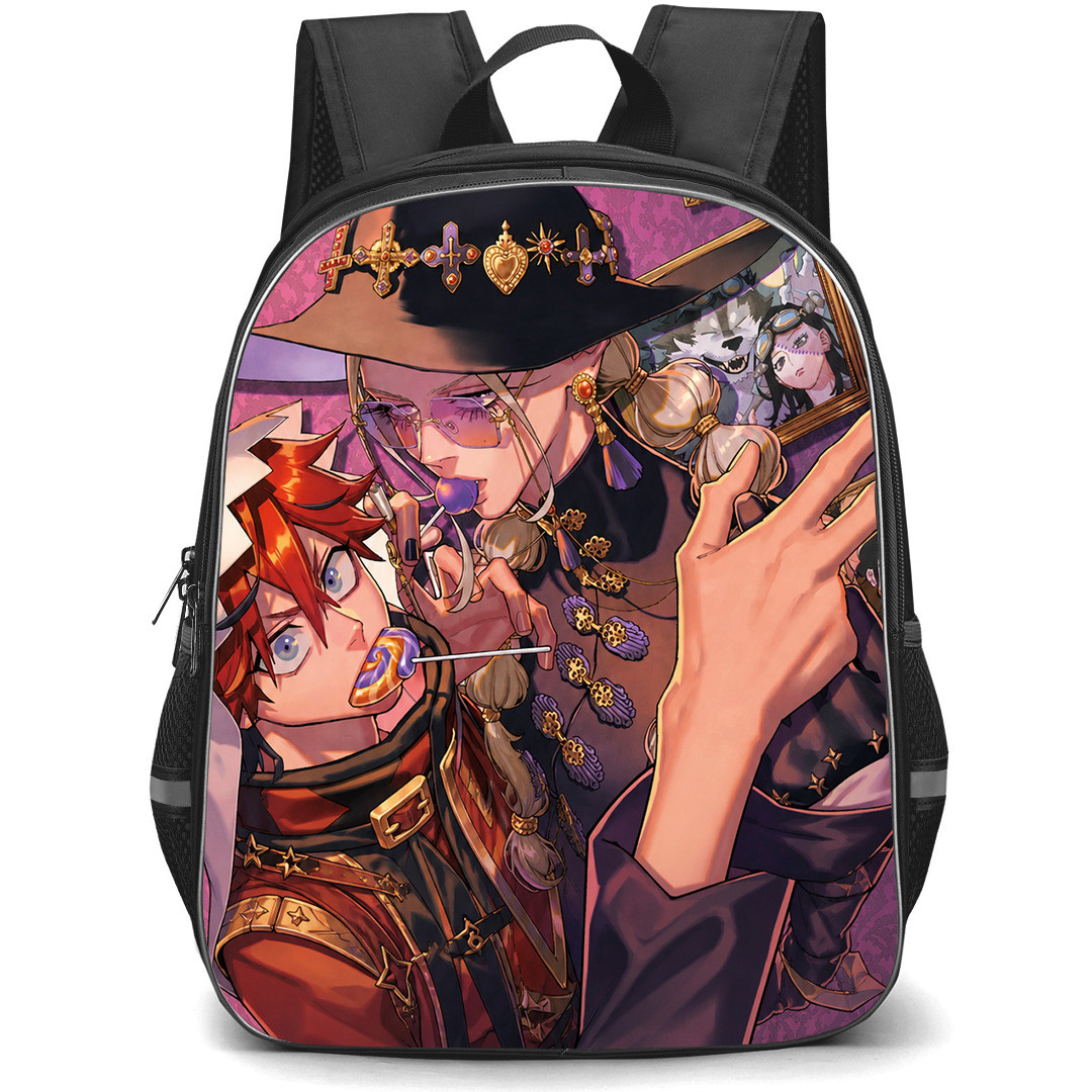 Gokurakugai Backpack School Bag StudentPack - Alma And Tao Saotome Eating Candy Poster