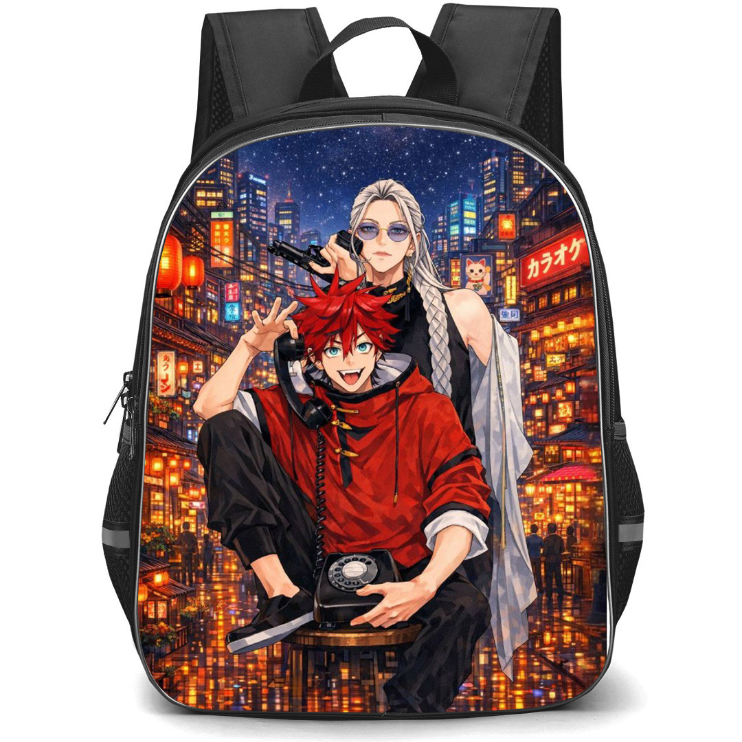 Gokurakugai Backpack School Bag StudentPack - Alma And Tao Saotome Silly Portrait Series Poster