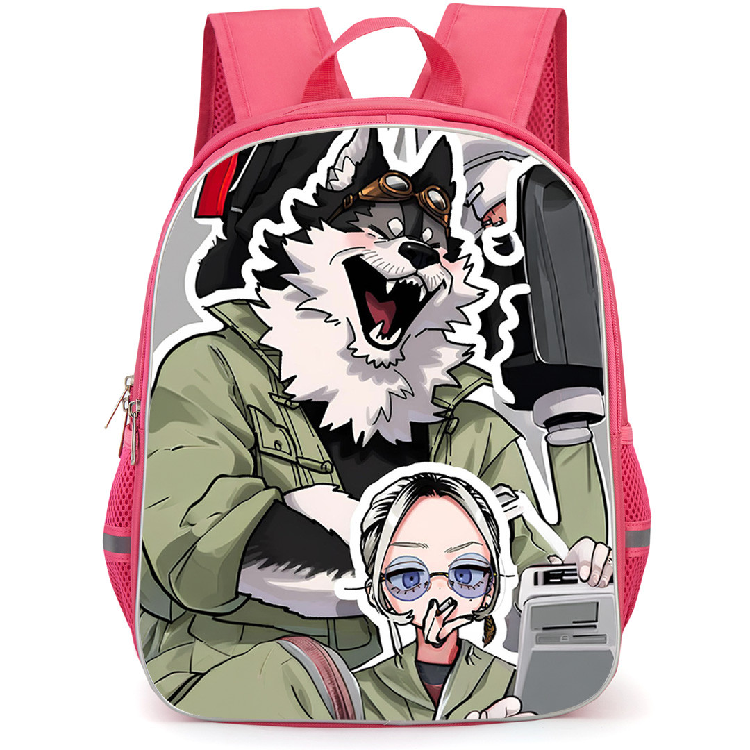 Gokurakugai Yoki Kurogane Backpack School Bag StudentPack - Yoki Kurogane Laughing Portrait Sticker