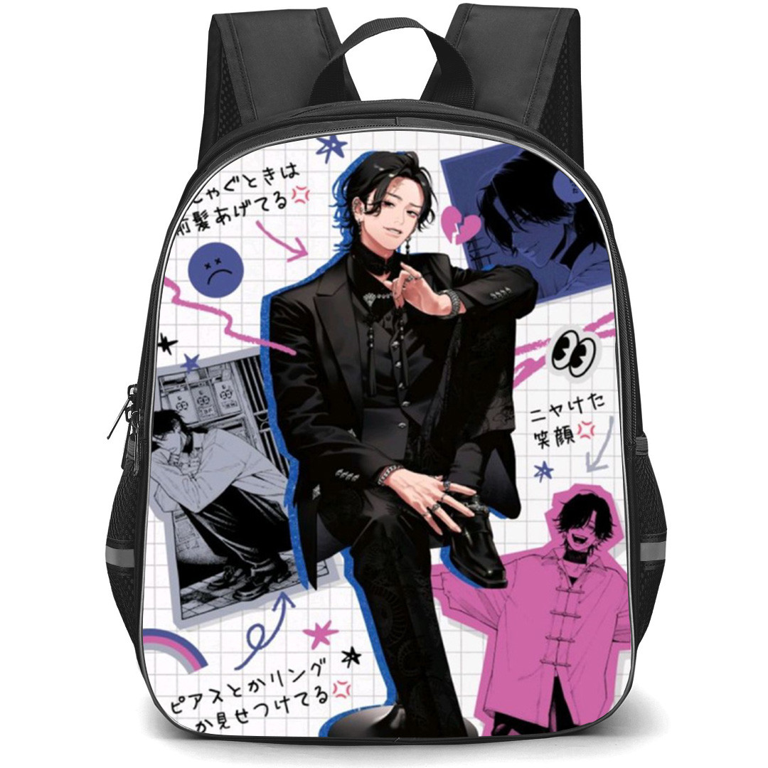 Gokurakugai Yoru Backpack School Bag StudentPack - Yoru Doodle Paper Portrait Poster