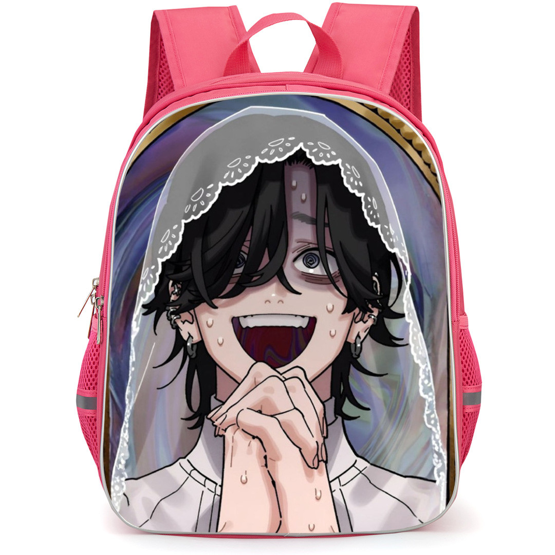 Gokurakugai Yoru Backpack School Bag StudentPack - Yoru Nun Praying Portrait
