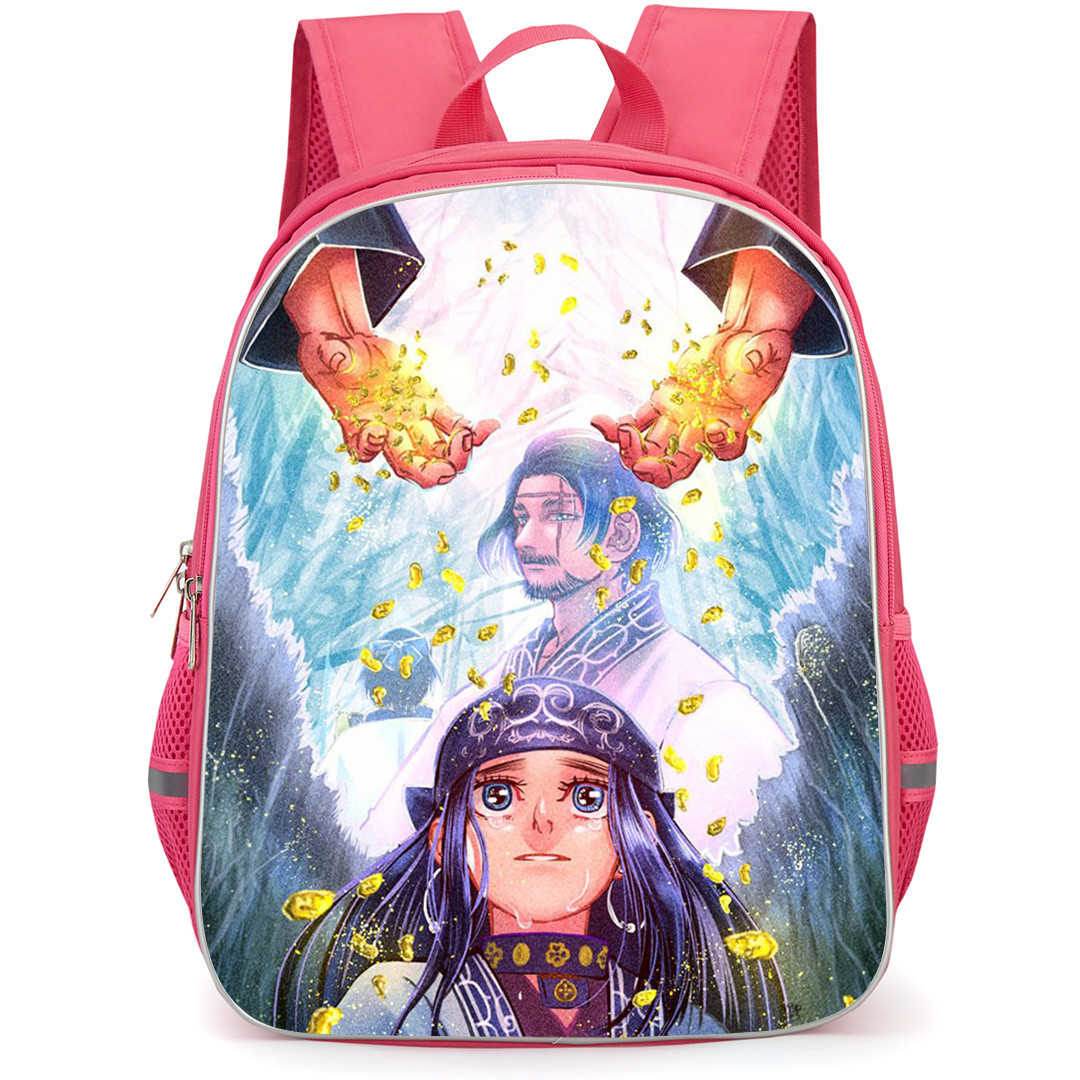 Golden Kamuy Asirpa Backpack School Bag StudentPack - Golden Kamuy Asirpa With Wilk Sketch Art Poster
