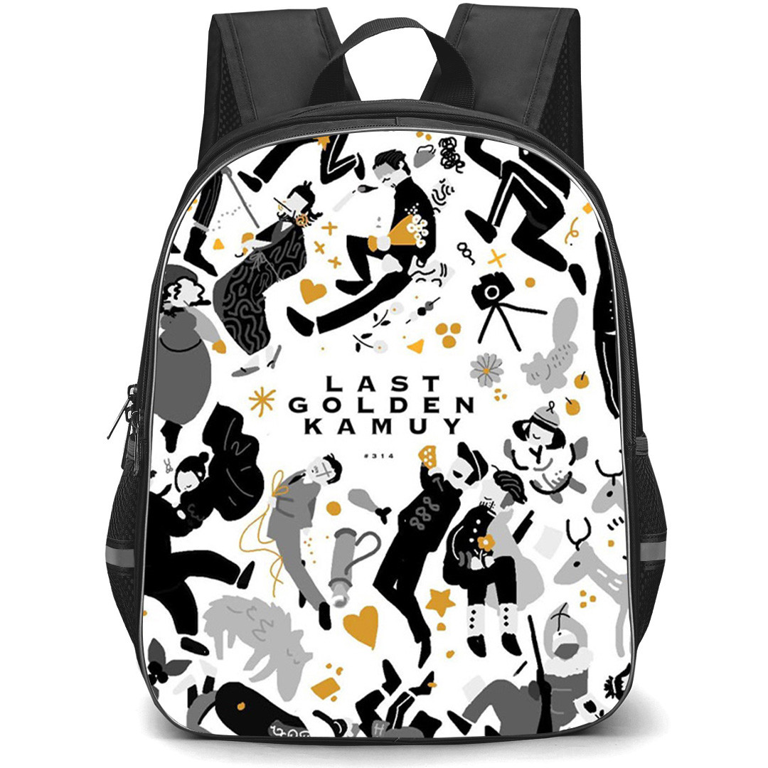 Golden Kamuy Backpack School Bag StudentPack - Golden Kamuy Minimalist Pattern Art Poster