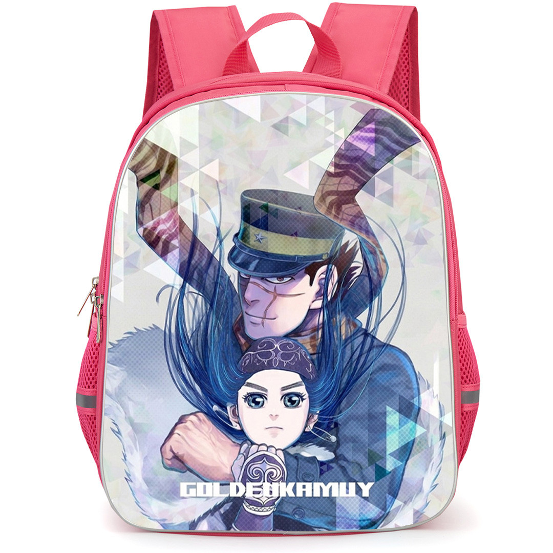 Golden Kamuy Backpack School Bag StudentPack - Golden Kamuy Saichi Sugimoto And Asirpa Sketch Art Poster