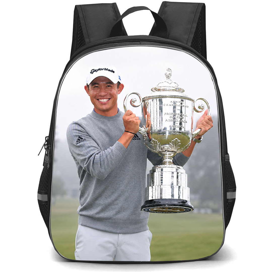 Golf Collin Morikawa Backpack School Bag StudentPack - Collin Morikawa PGA Trophy Champion Poster