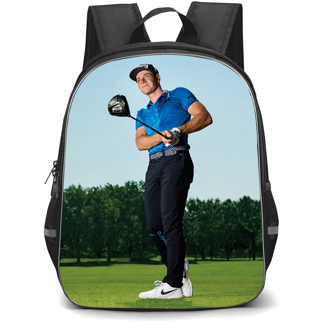 Golf Viktor Hovland Backpack School Bag StudentPack - Viktor Hovland Stylish Golfer Poster