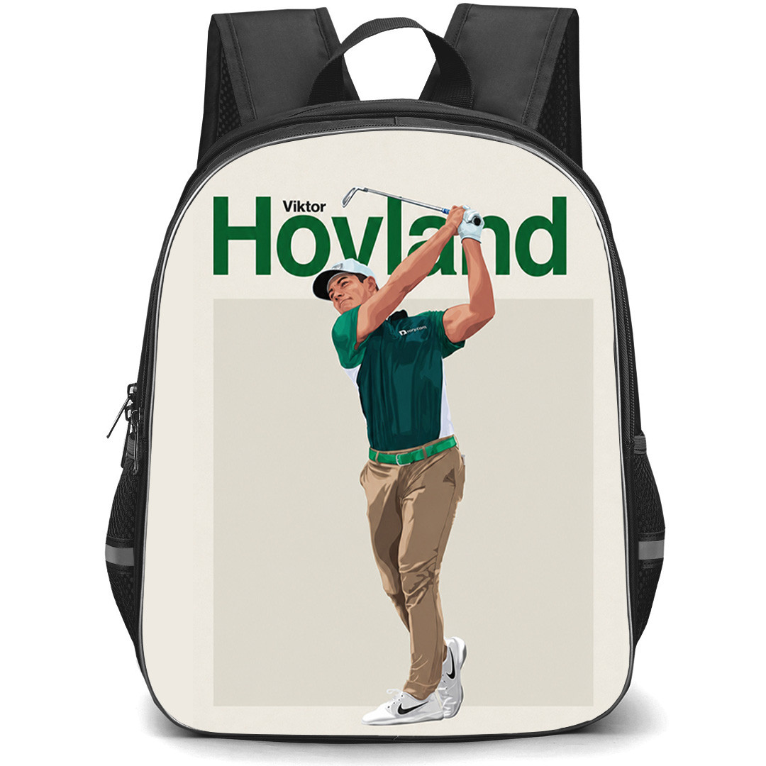 Golf Viktor Hovland Backpack School Bag StudentPack - Viktor Hovland Vector Art Poster