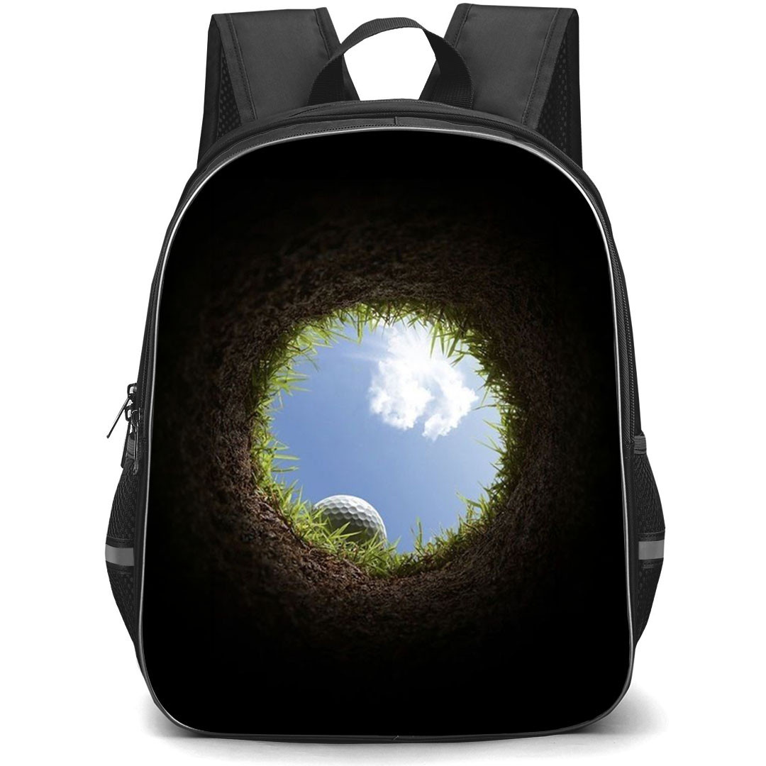 Golf Backpack School Bag StudentPack - Golf Inside The Golf Hole Poster
