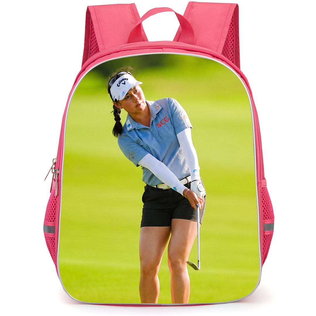 Golf Atthaya Jeeno Thitikul Backpack School Bag StudentPack - Atthaya Jeeno Thitikul Calm Swing Moment Poster