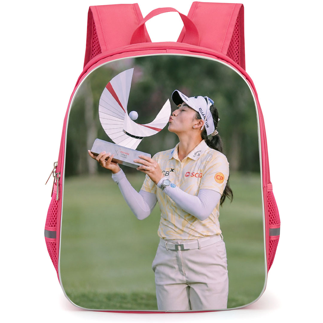 Golf Atthaya Jeeno Thitikul Backpack School Bag StudentPack - Atthaya Jeeno Thitikul Victory Trophy Kiss Poster