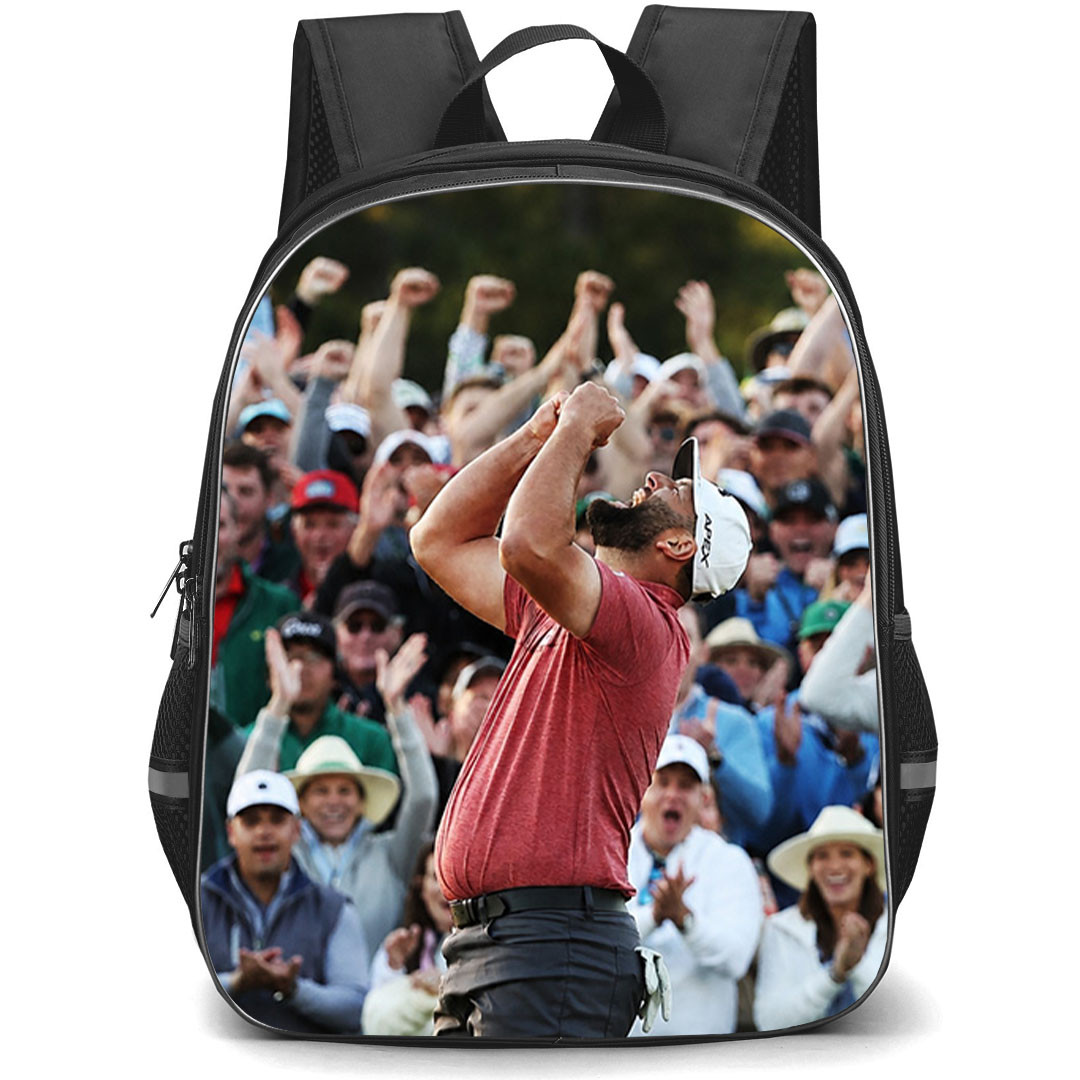 Golf Jon Rahm Backpack School Bag StudentPack - Jon Rahm Victory Celebration Poster