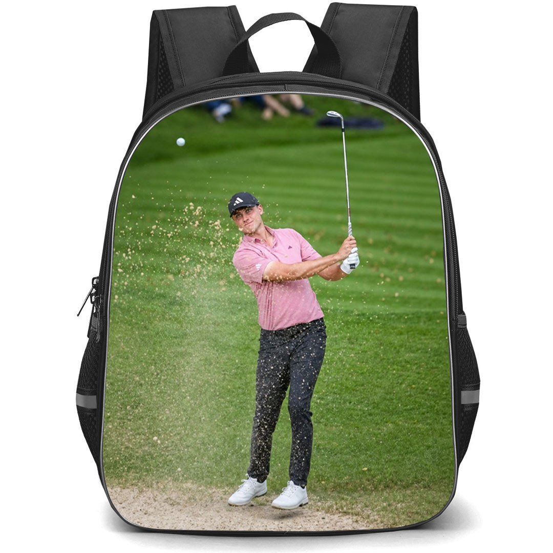 Golf Ludvig Aberg Backpack School Bag StudentPack - Ludvig Aberg Bunker Shot Poster