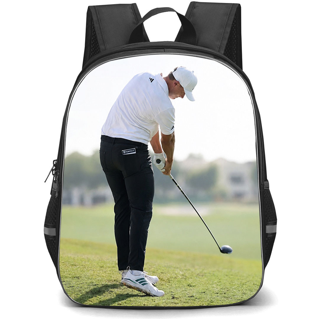 Golf Ludvig Aberg Backpack School Bag StudentPack - Ludvig Aberg Clean Tee Shot Poster
