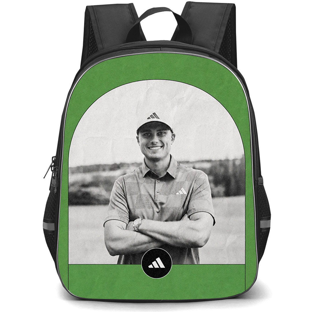 Golf Ludvig Aberg Backpack School Bag StudentPack - Ludvig Aberg Minimal Green Portrait Poster