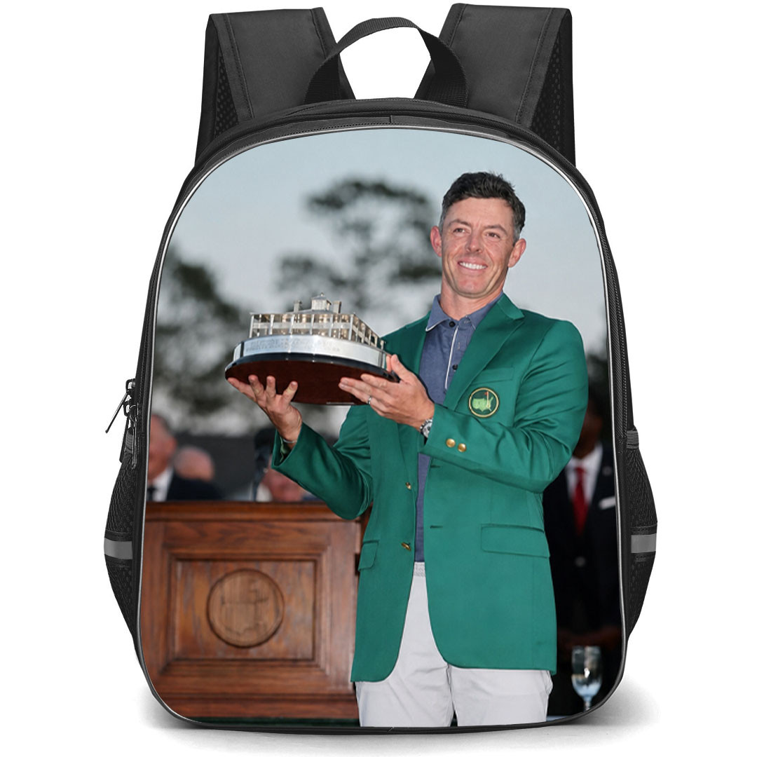 Golf Rory McIlroy Backpack School Bag StudentPack - Rory McIlroy Augusta Champion Poster