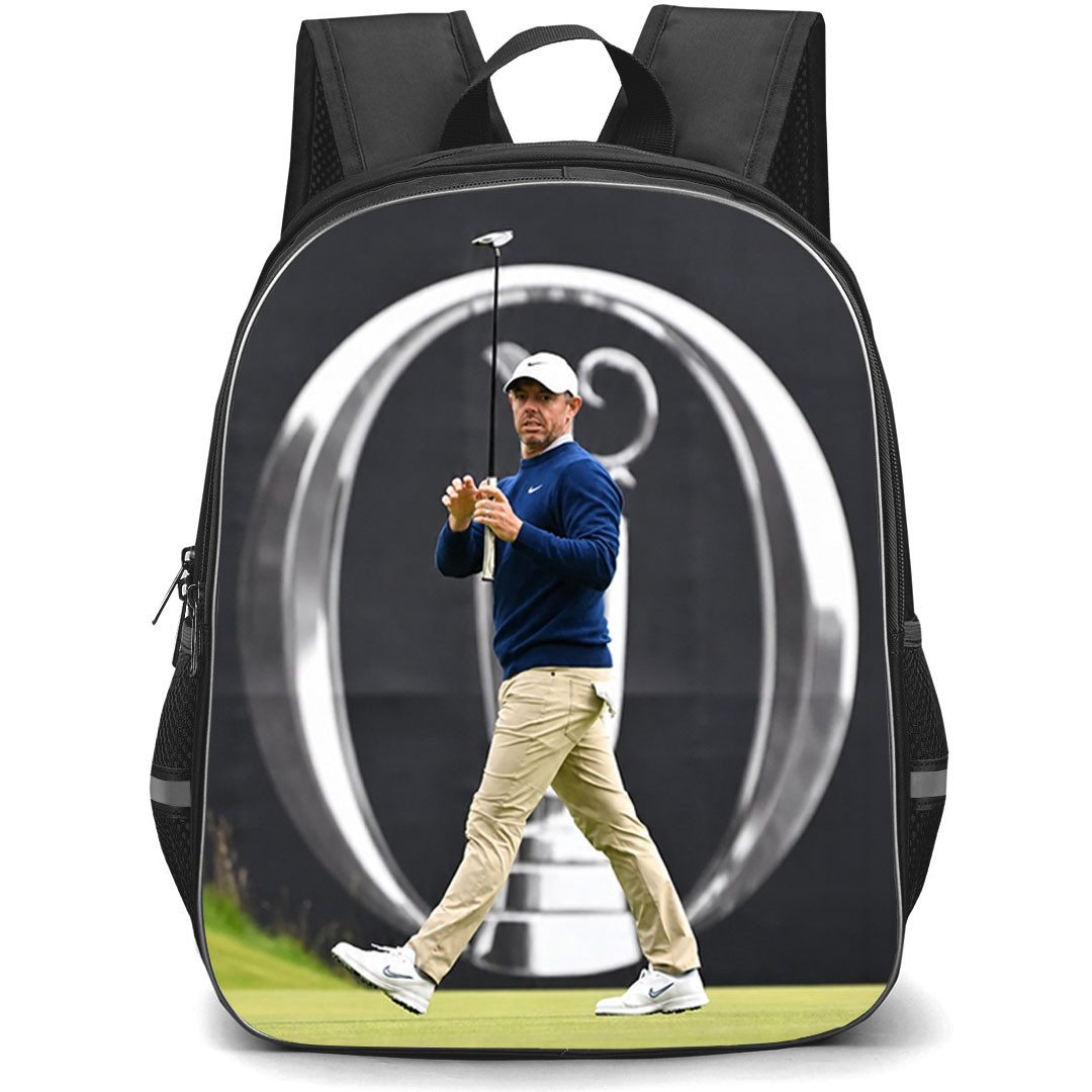 Golf Rory McIlroy Backpack School Bag StudentPack - Rory McIlroy Iconic Fairway Walk Poster