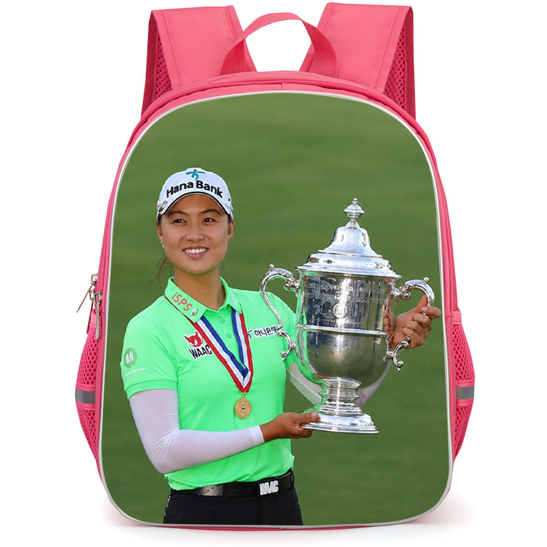 Golf Minjee Lee Backpack School Bag StudentPack - Minjee Lee Holds US Open Trophy Poster