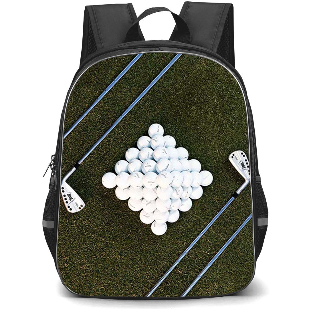 Golf Backpack School Bag StudentPack - Golf Modern Golf Gear Poster