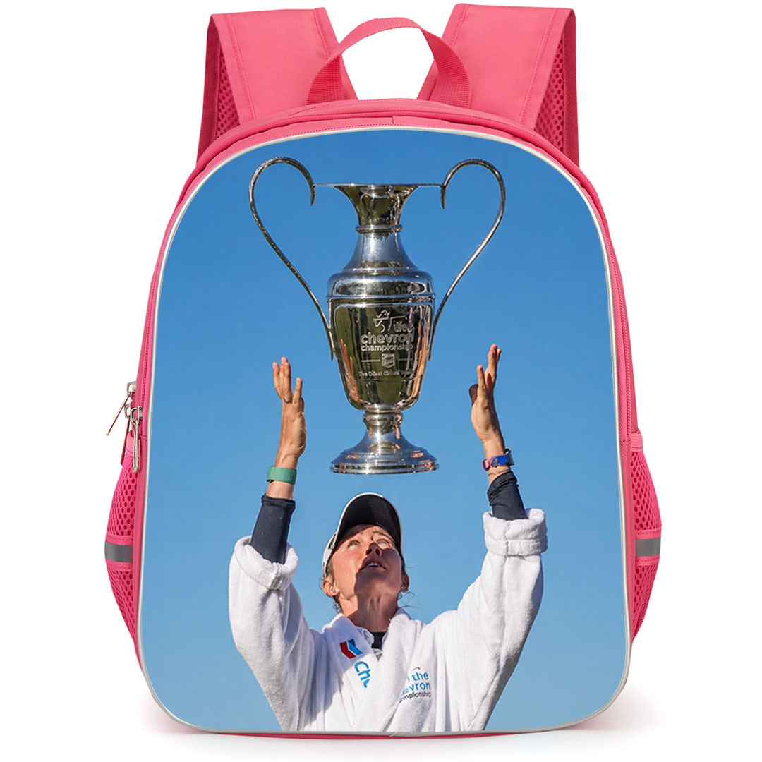 Golf Nelly Korda Backpack School Bag StudentPack - Nelly Korda Trophy Celebration Poster