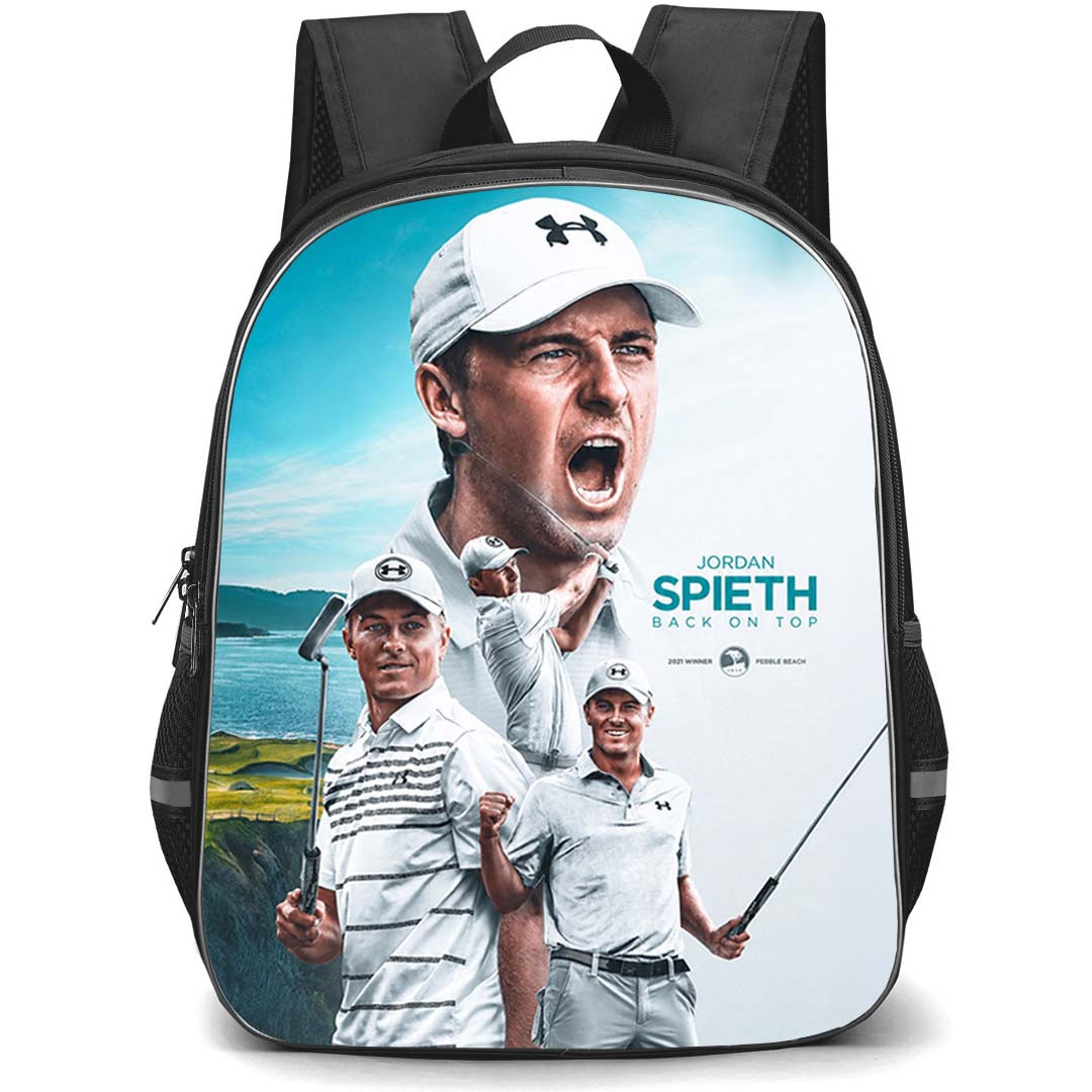 Golf Jordan Spieth Backpack School Bag StudentPack - Jordan Spieth Iconic Pebble Beach Poster