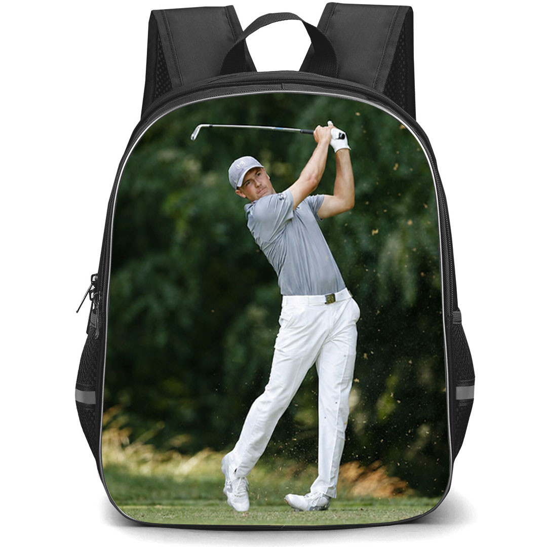 Golf Jordan Spieth Backpack School Bag StudentPack - Jordan Spieth Precision Iron Shot Poster
