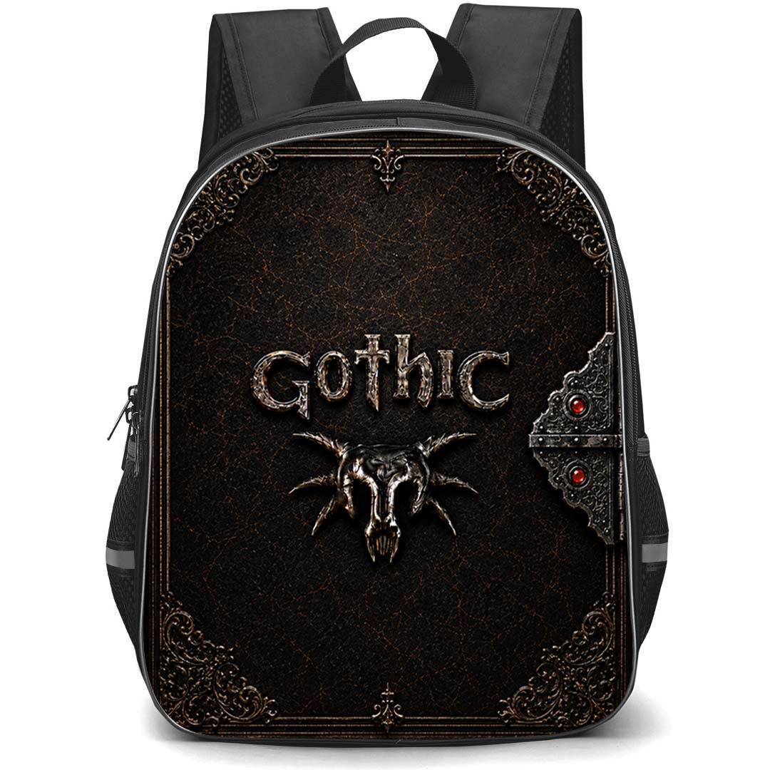 Gothic Backpack School Bag StudentPack - Gothic Book Cover Poster