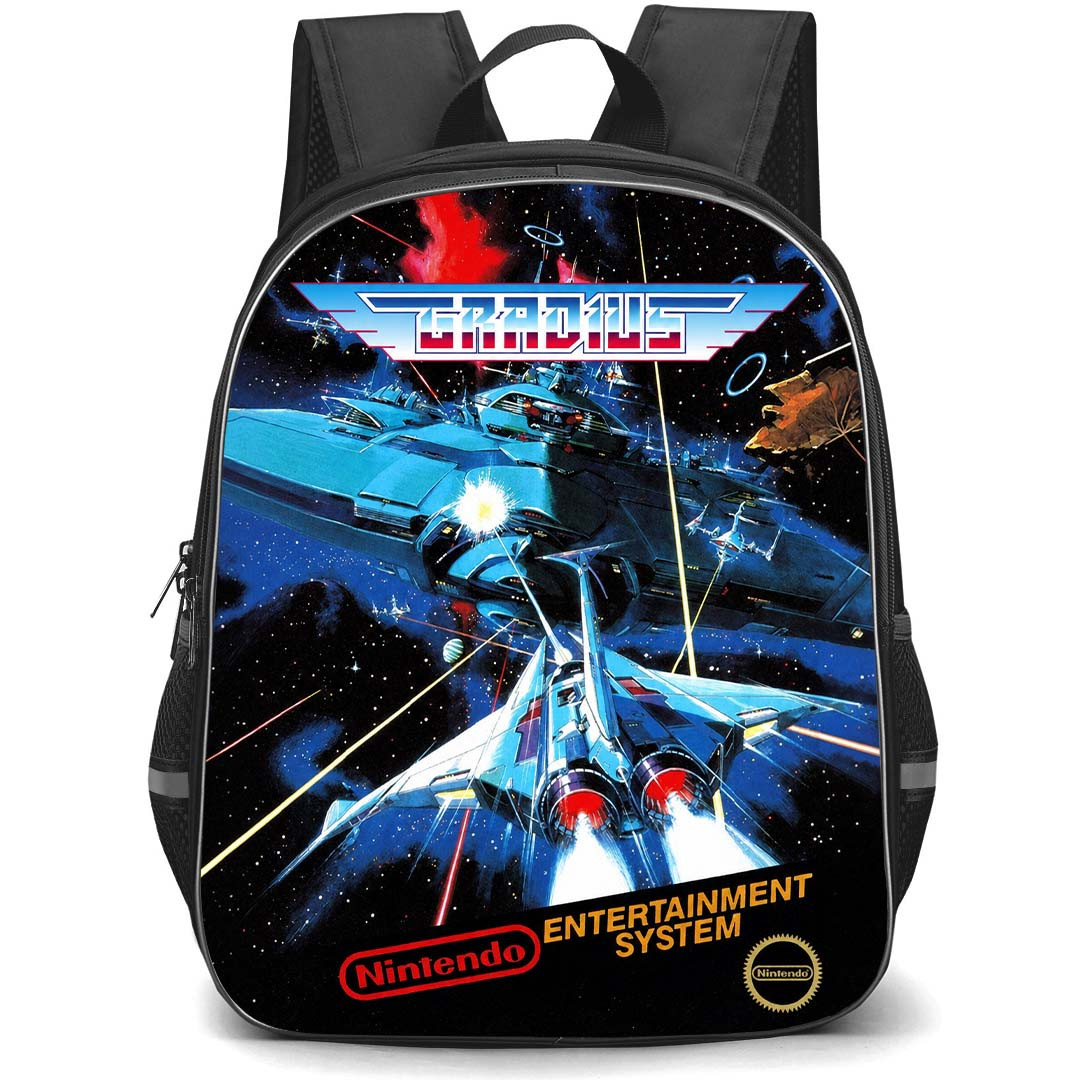 Gradius Backpack School Bag StudentPack - Gradius Nintendo Retro Game Cover Art